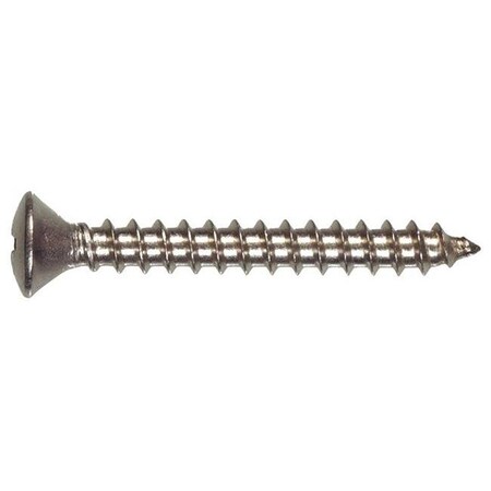 Hillman Sheet Metal Screw, #8 x 2 in, Stainless Steel Oval Head Phillips Drive 58987
